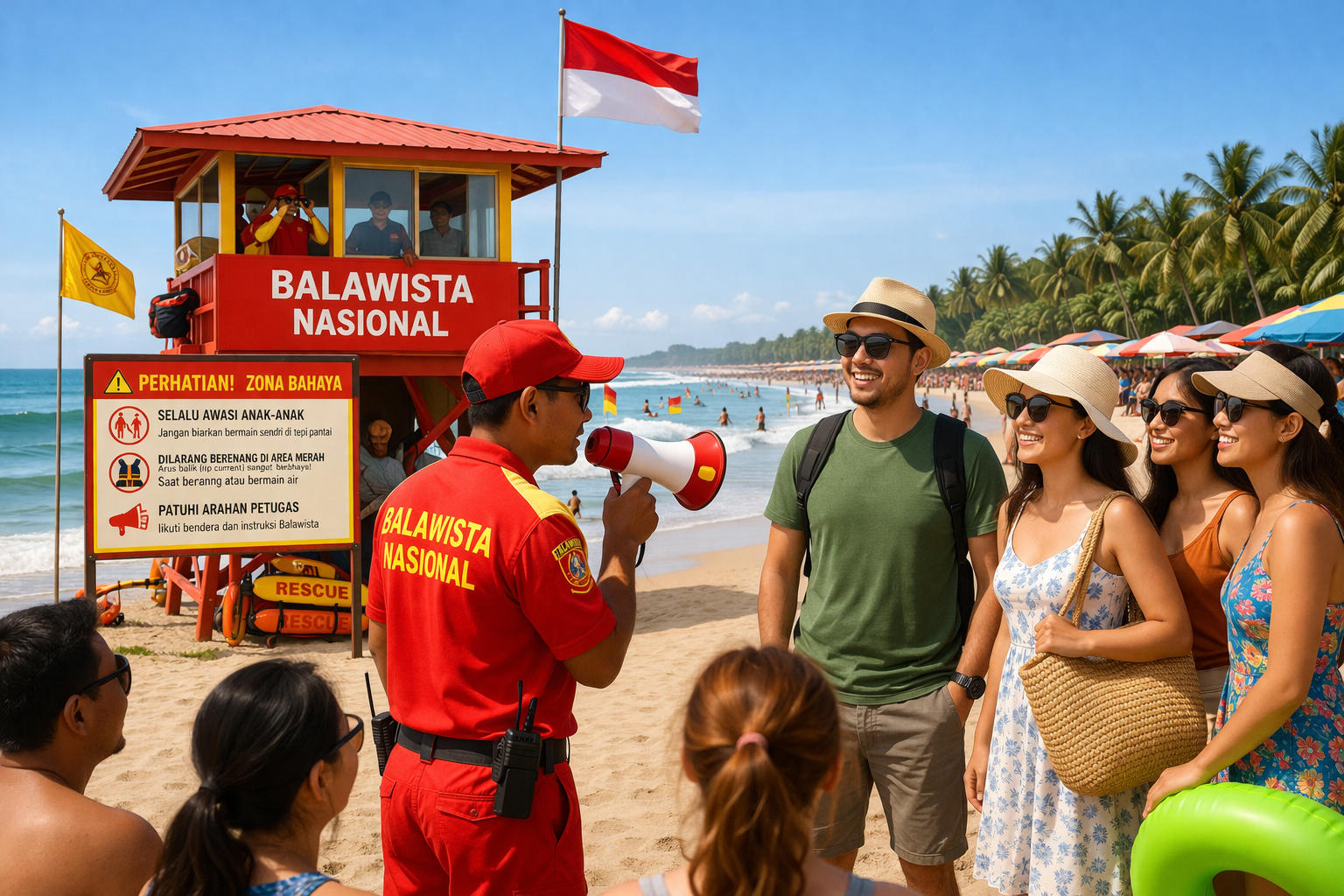 Hari Ke Dua Libur Idul Fitri, Balawista Pastikan Kunjungan Wisatawan di Berbagai Destinasi Wisata Provinsi Banten Selama Dua Hari Libur Idul Fitri Berjalan Aman dan Kondusif